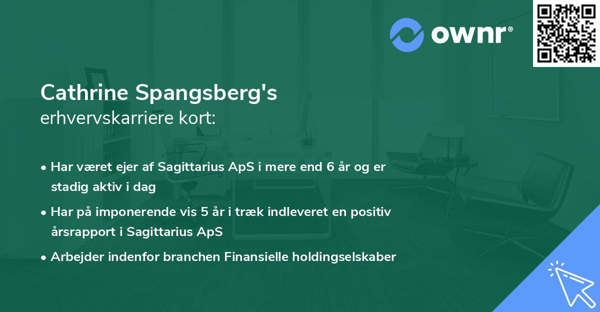 Cathrine Spangsberg's erhvervskarriere kort