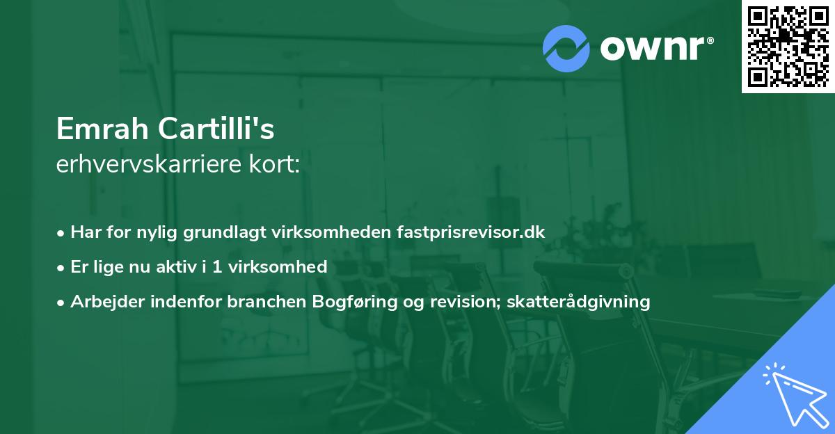 Emrah Cartilli's erhvervskarriere kort