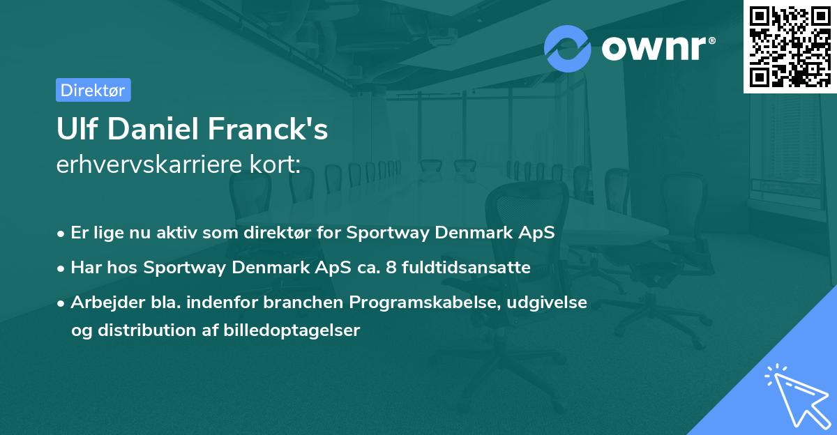 Ulf Daniel Franck's erhvervskarriere kort