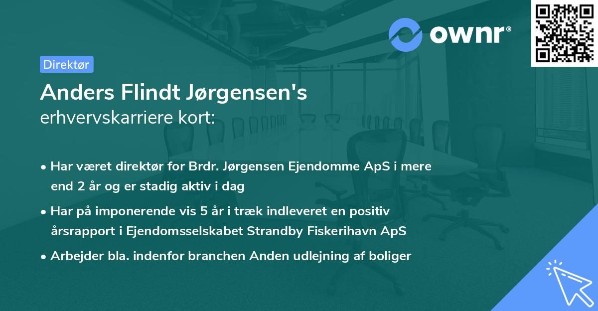 Anders Flindt Jørgensen's erhvervskarriere kort