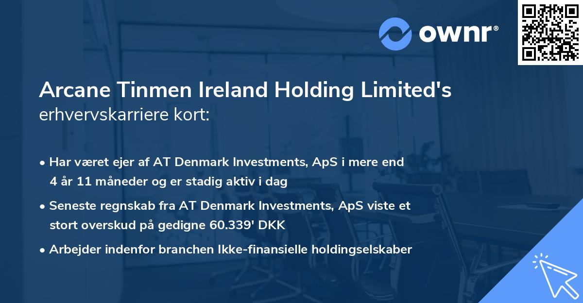 Arcane Tinmen Ireland Holding Limited's erhvervskarriere kort