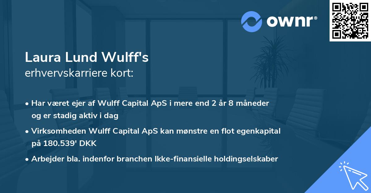 Laura Lund Wulff's erhvervskarriere kort