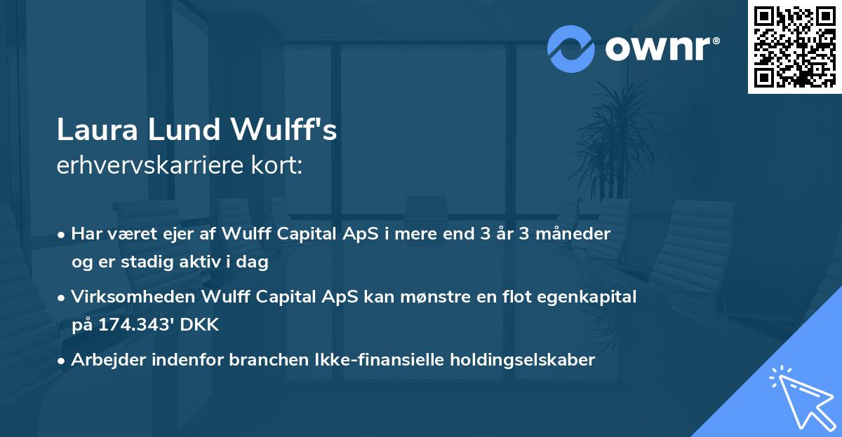 Laura Lund Wulff's erhvervskarriere kort