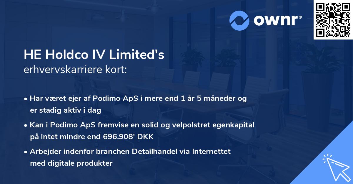 HE Holdco IV Limited's erhvervskarriere kort