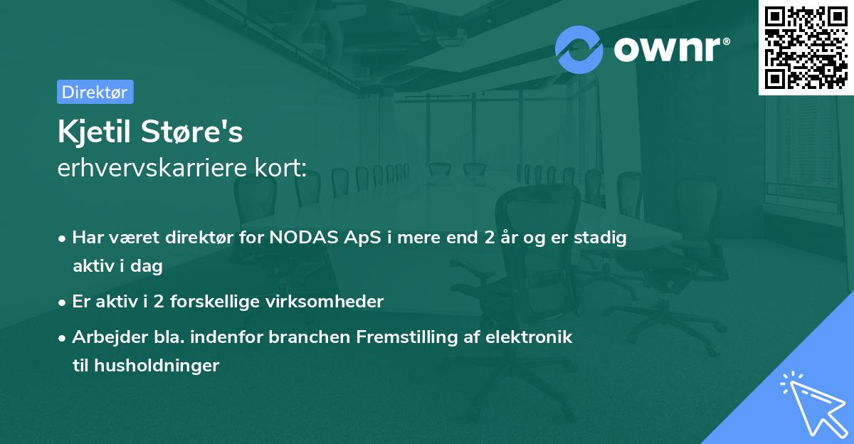 Kjetil Støre's erhvervskarriere kort