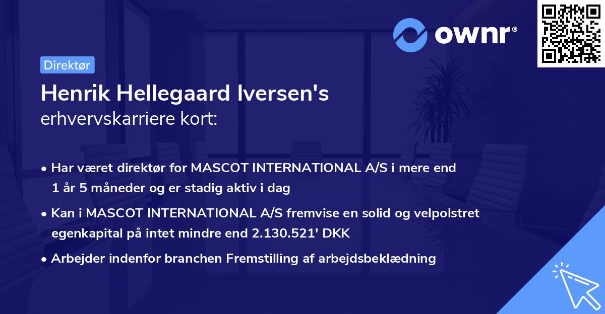 Henrik Hellegaard Iversen's erhvervskarriere kort
