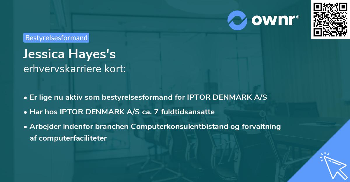 Jessica Hayes's erhvervskarriere kort