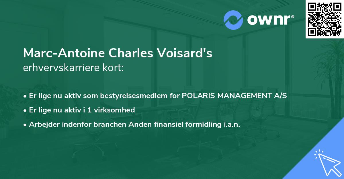 Marc-Antoine Charles Voisard's erhvervskarriere kort