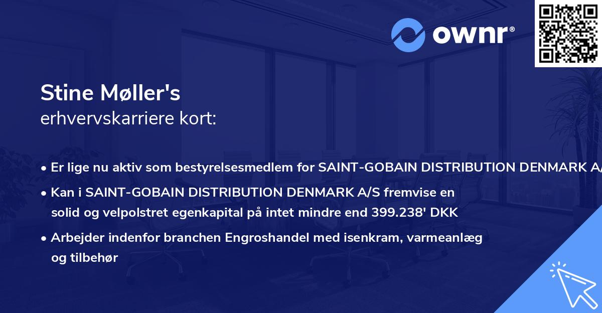 Stine Møller's erhvervskarriere kort