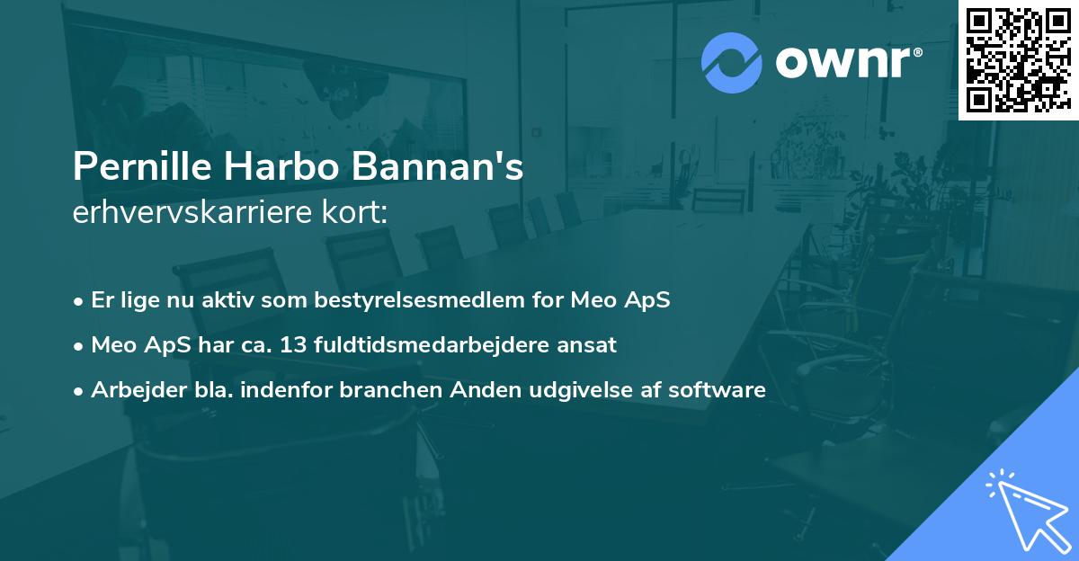 Pernille Harbo Bannan's erhvervskarriere kort