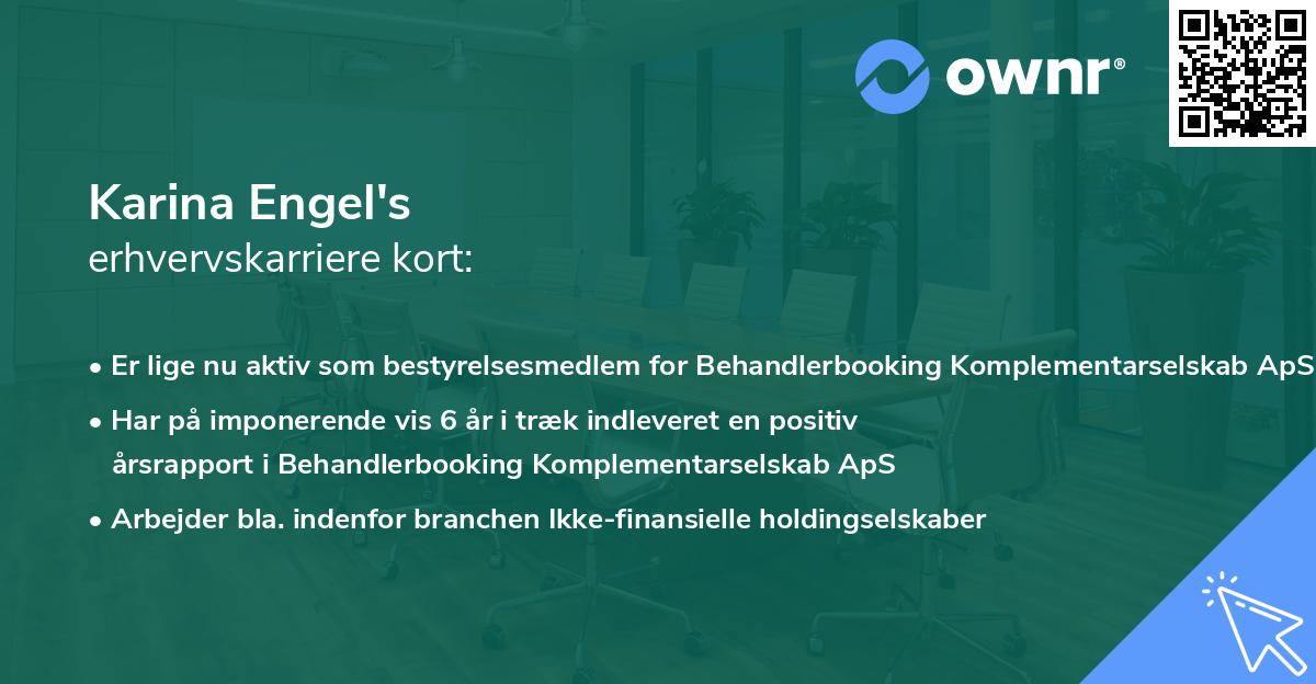 Karina Engel's erhvervskarriere kort