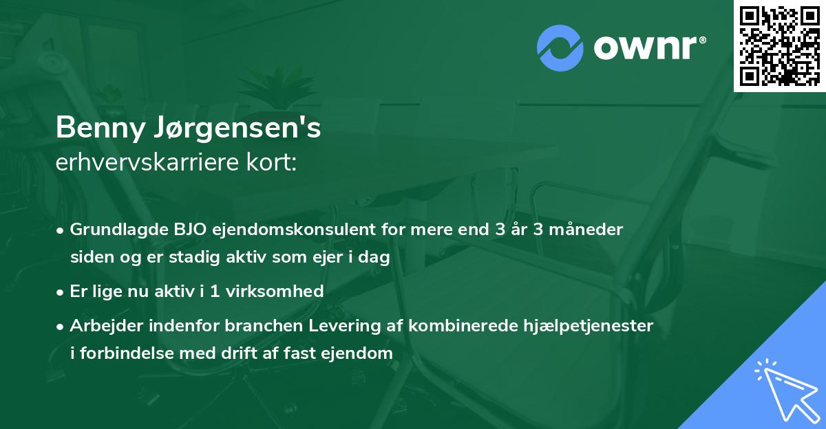 Benny Jørgensen's erhvervskarriere kort
