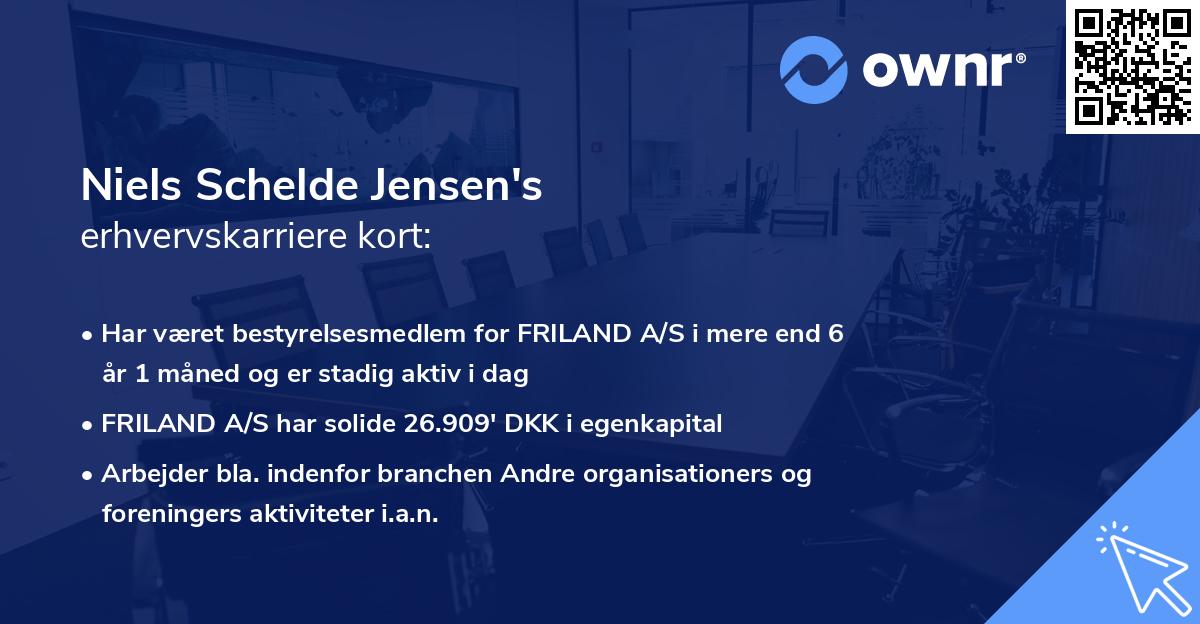 Niels Schelde Jensen's erhvervskarriere kort