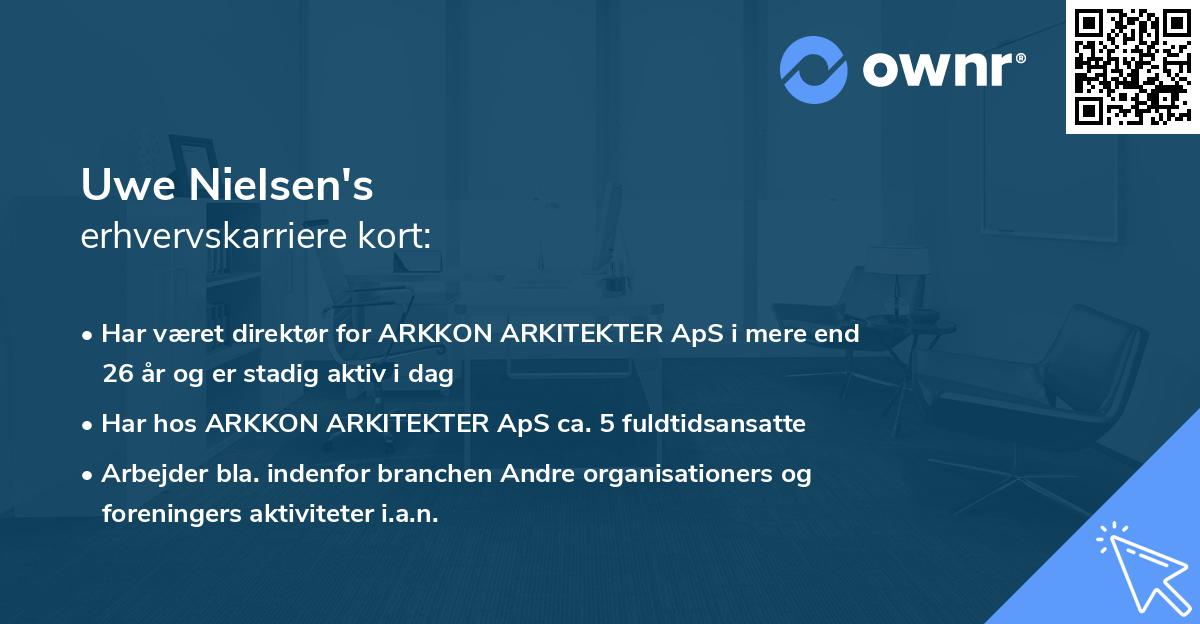 Uwe Nielsen's erhvervskarriere kort