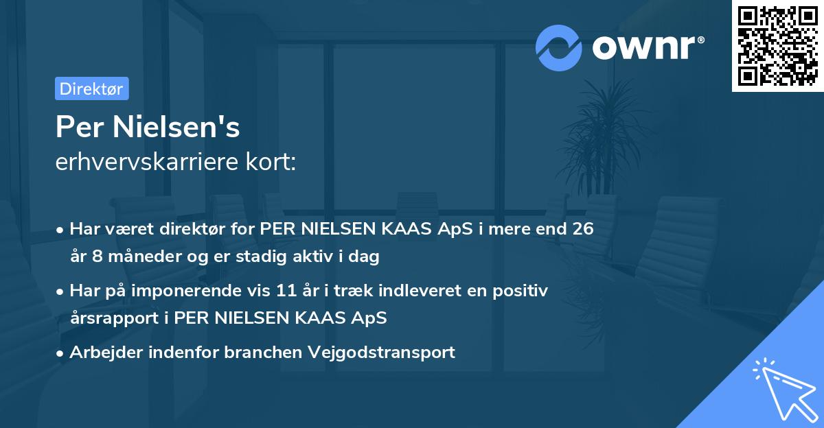 Per Nielsen's erhvervskarriere kort