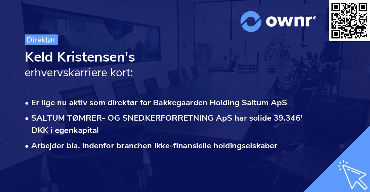 Keld Kristensen's erhvervskarriere kort