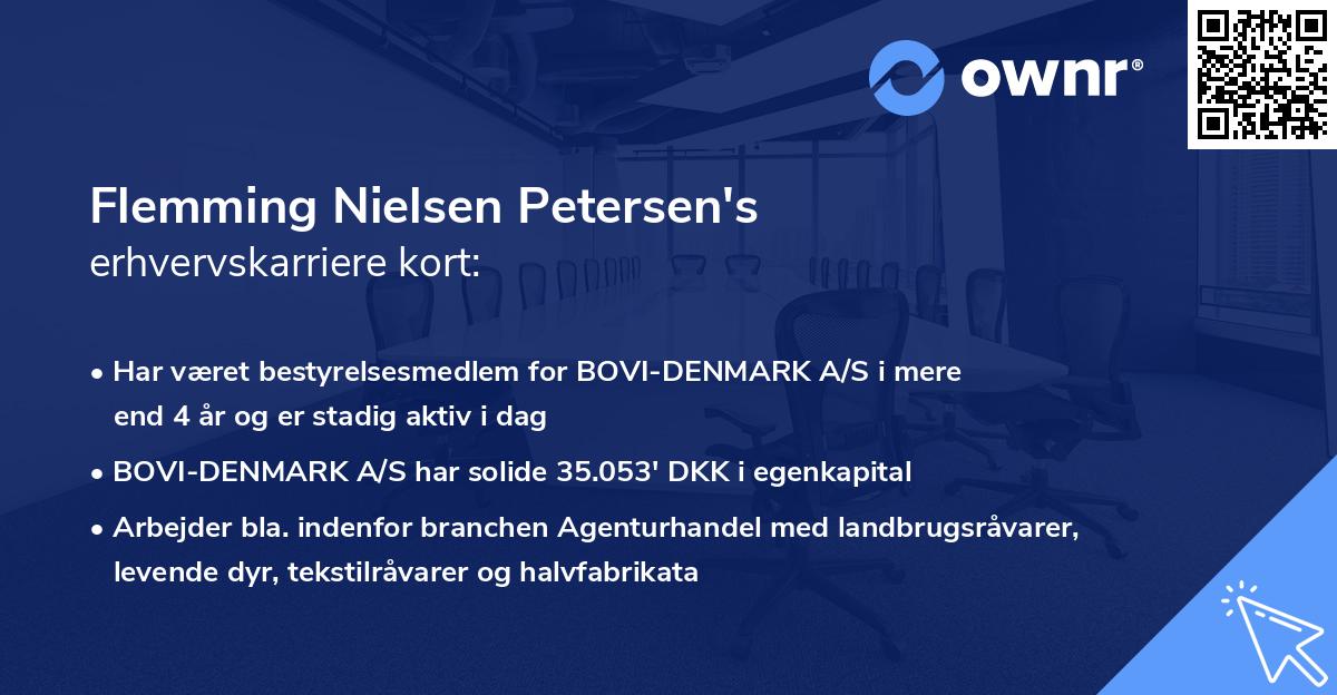Flemming Nielsen Petersen's erhvervskarriere kort