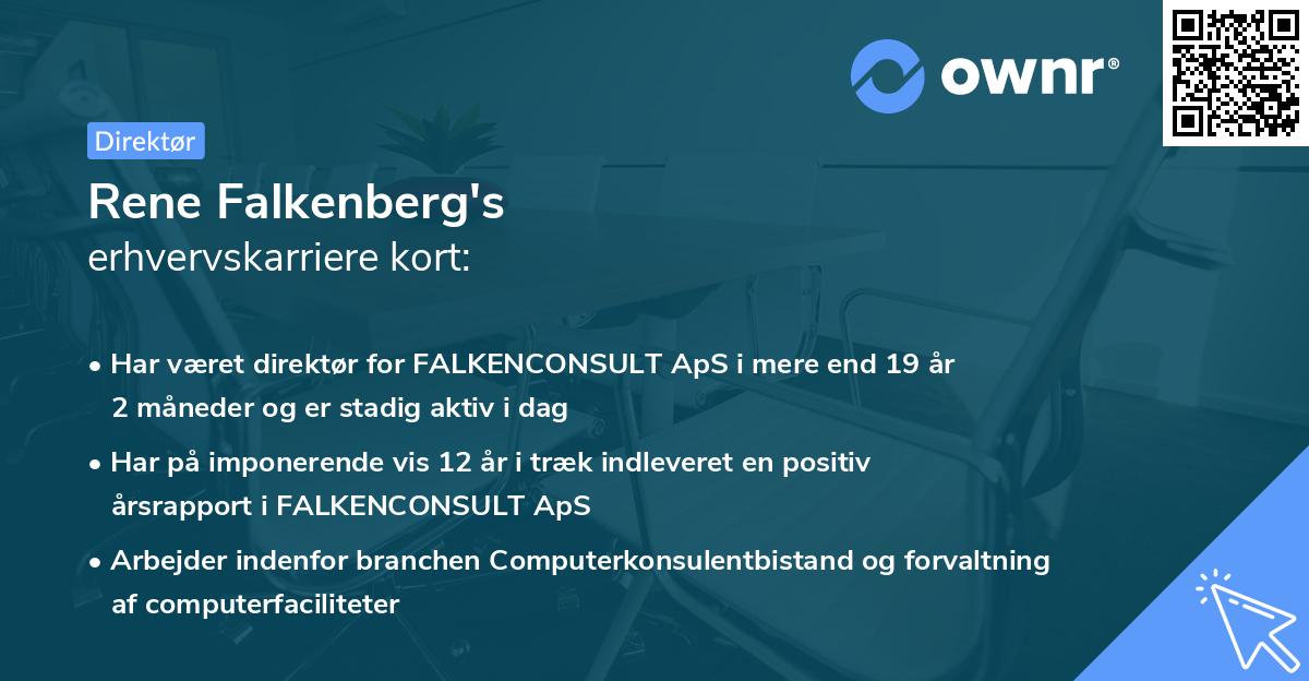 Rene Falkenberg's erhvervskarriere kort