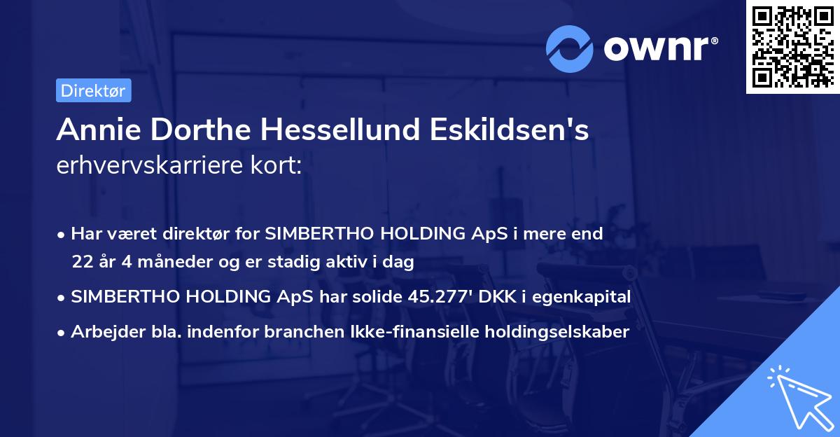Annie Dorthe Hessellund Eskildsen's erhvervskarriere kort