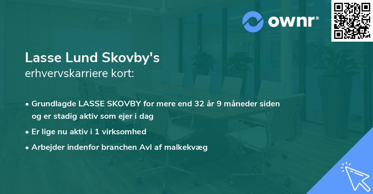 Lasse Lund Skovby's erhvervskarriere kort