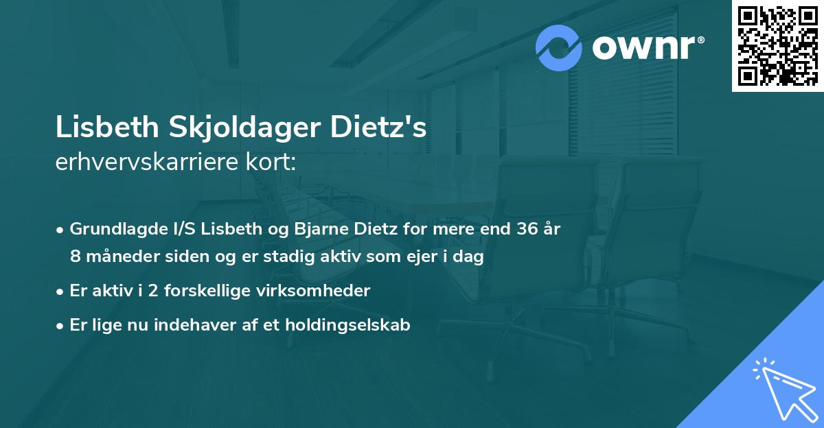 Lisbeth Skjoldager Dietz's erhvervskarriere kort