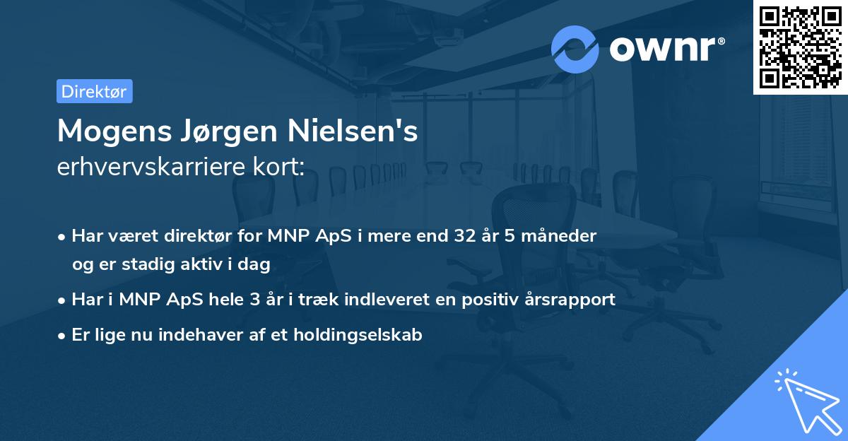 Mogens Jørgen Nielsen's erhvervskarriere kort