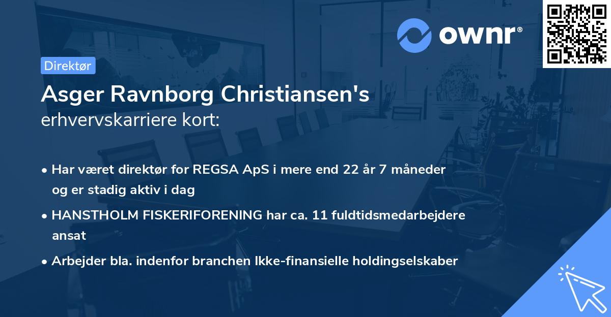 Asger Ravnborg Christiansen's erhvervskarriere kort