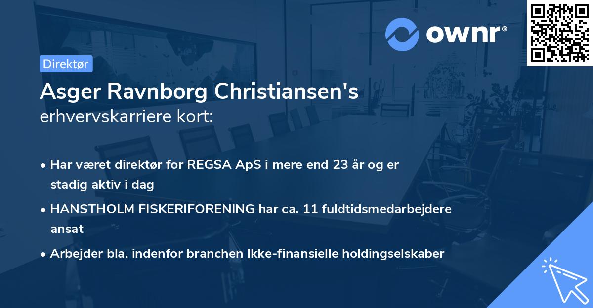 Asger Ravnborg Christiansen's erhvervskarriere kort