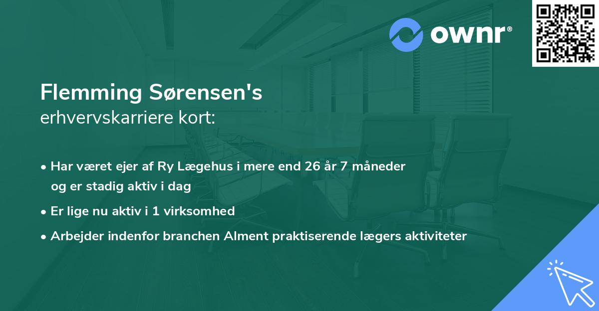 Flemming Sørensen's erhvervskarriere kort