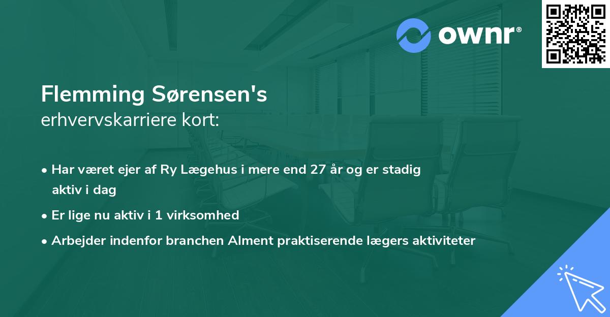 Flemming Sørensen's erhvervskarriere kort