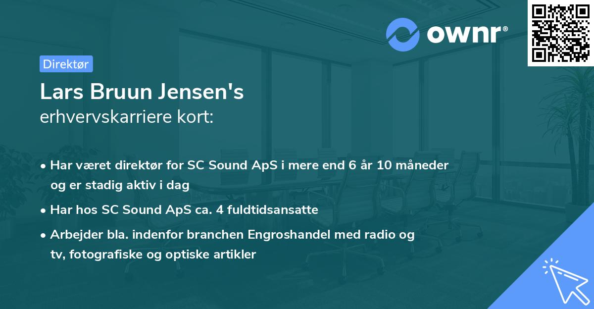 Lars Bruun Jensen's erhvervskarriere kort