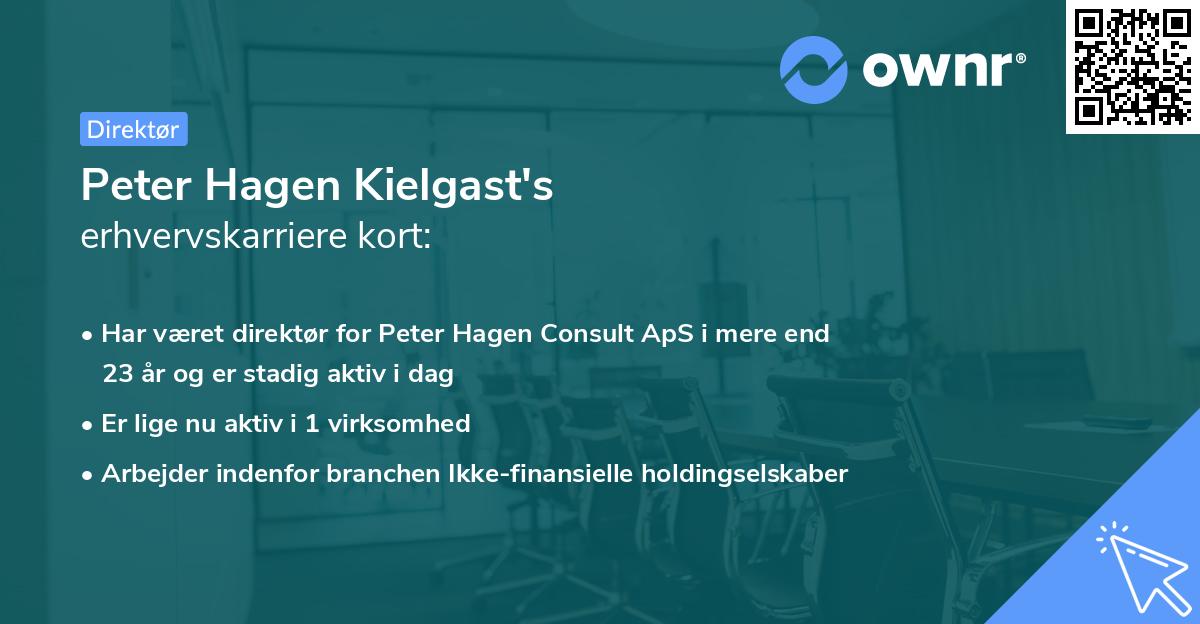 Peter Hagen Kielgast's erhvervskarriere kort