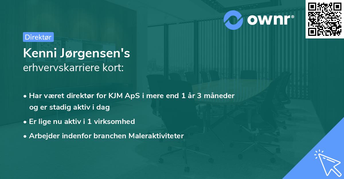 Kenni Jørgensen's erhvervskarriere kort