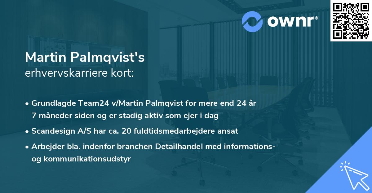 Martin Palmqvist's erhvervskarriere kort