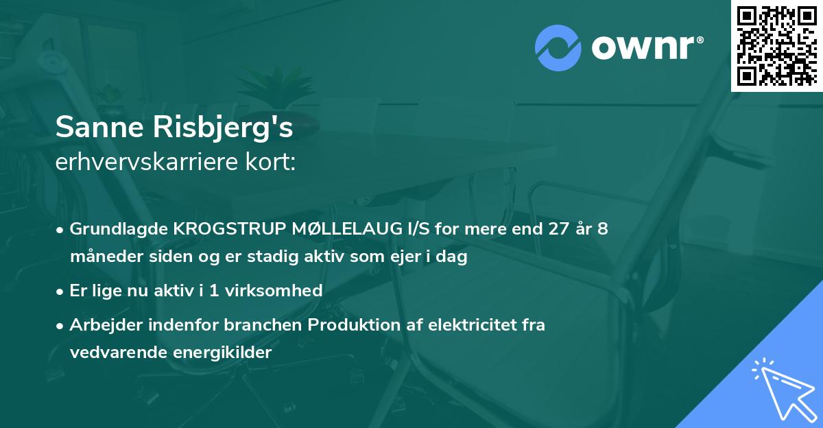 Sanne Risbjerg's erhvervskarriere kort