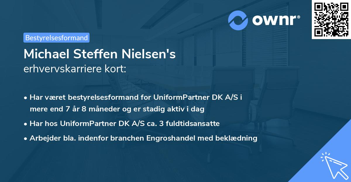 Michael Steffen Nielsen's erhvervskarriere kort