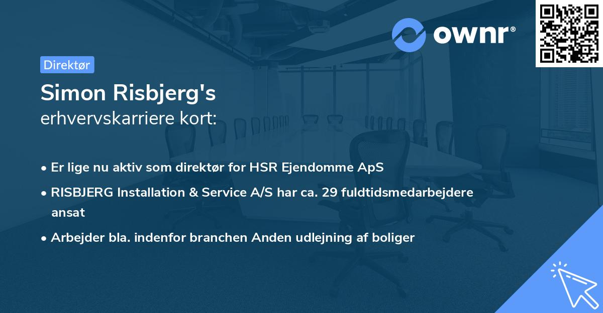 Simon Risbjerg's erhvervskarriere kort