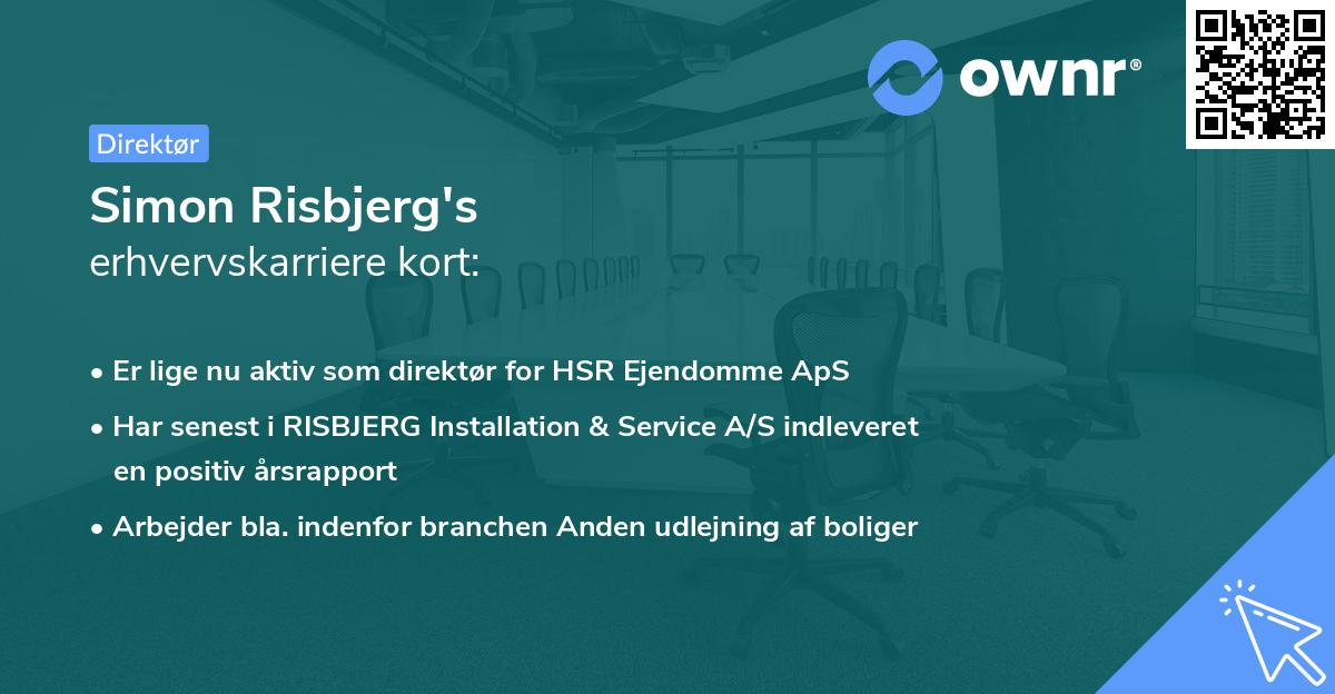 Simon Risbjerg's erhvervskarriere kort