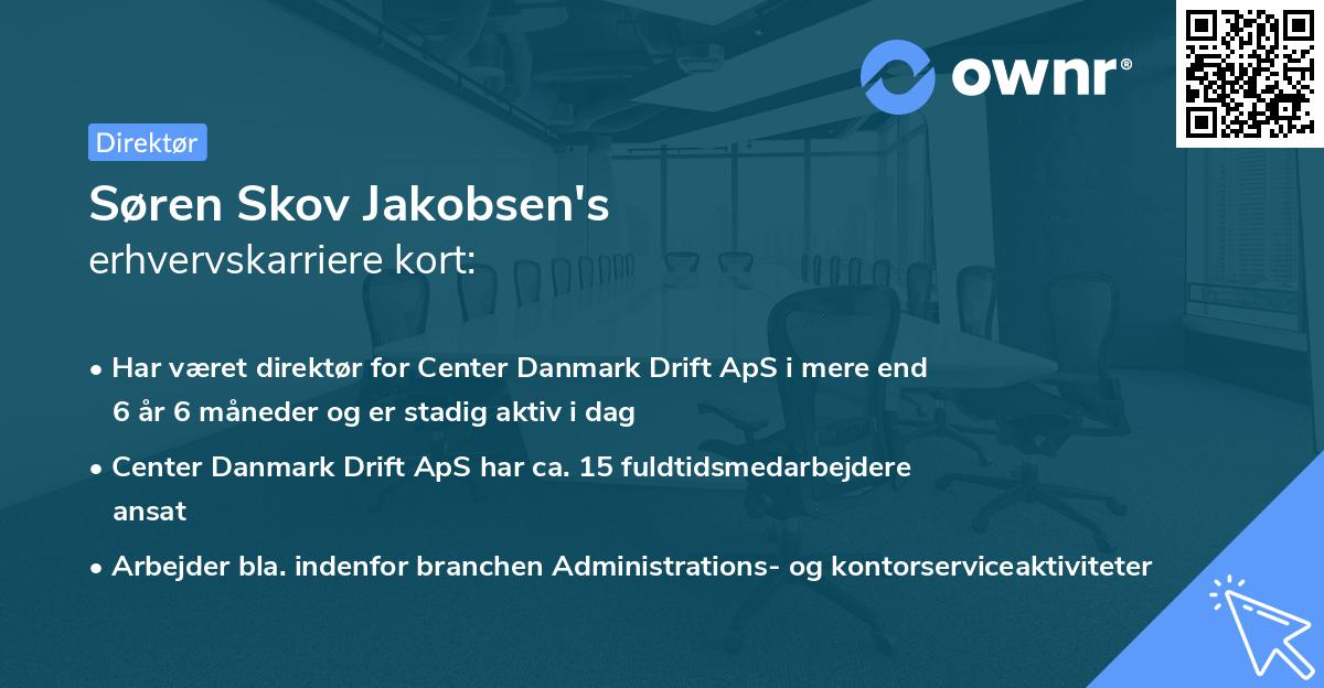 Søren Skov Jakobsen's erhvervskarriere kort