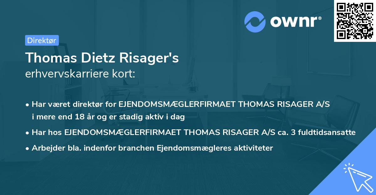 Thomas Dietz Risager's erhvervskarriere kort