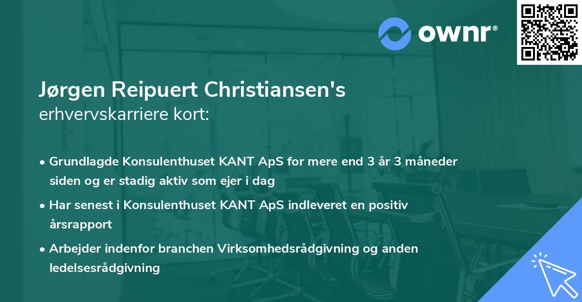 Jørgen Reipuert Christiansen's erhvervskarriere kort
