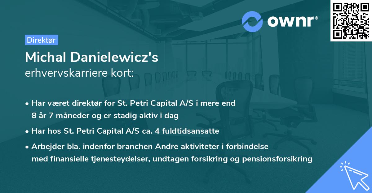 Michal Danielewicz's erhvervskarriere kort