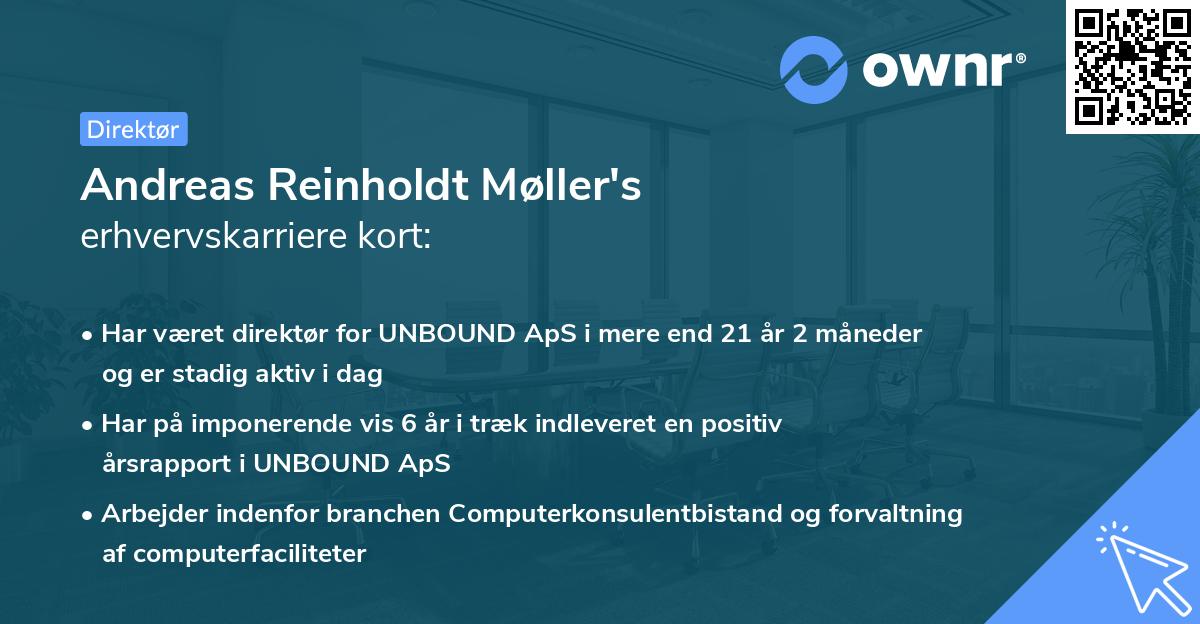 Andreas Reinholdt Møller's erhvervskarriere kort