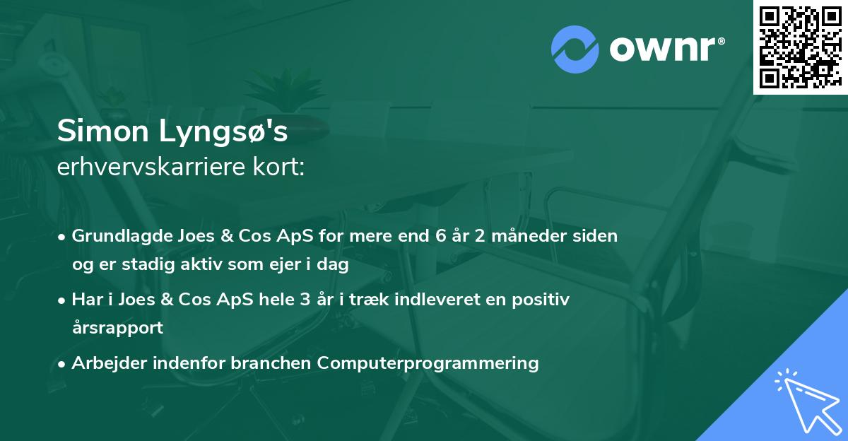 Simon Lyngsø's erhvervskarriere kort