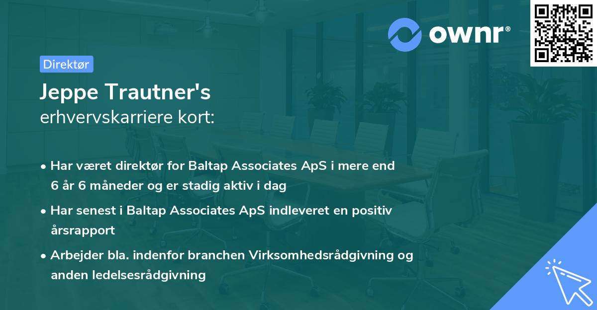 Jeppe Trautner's erhvervskarriere kort