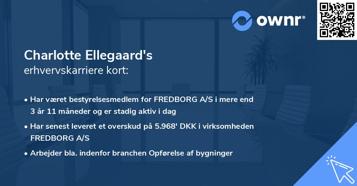 Charlotte Ellegaard's erhvervskarriere kort