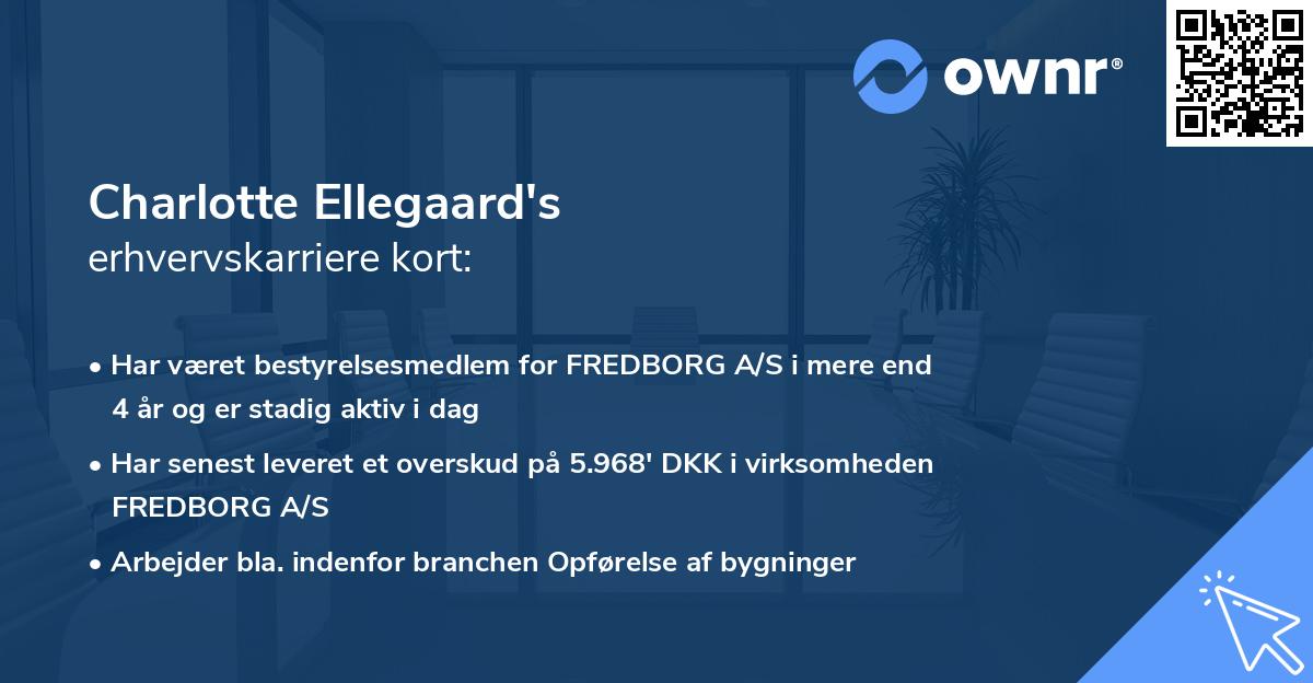 Charlotte Ellegaard's erhvervskarriere kort