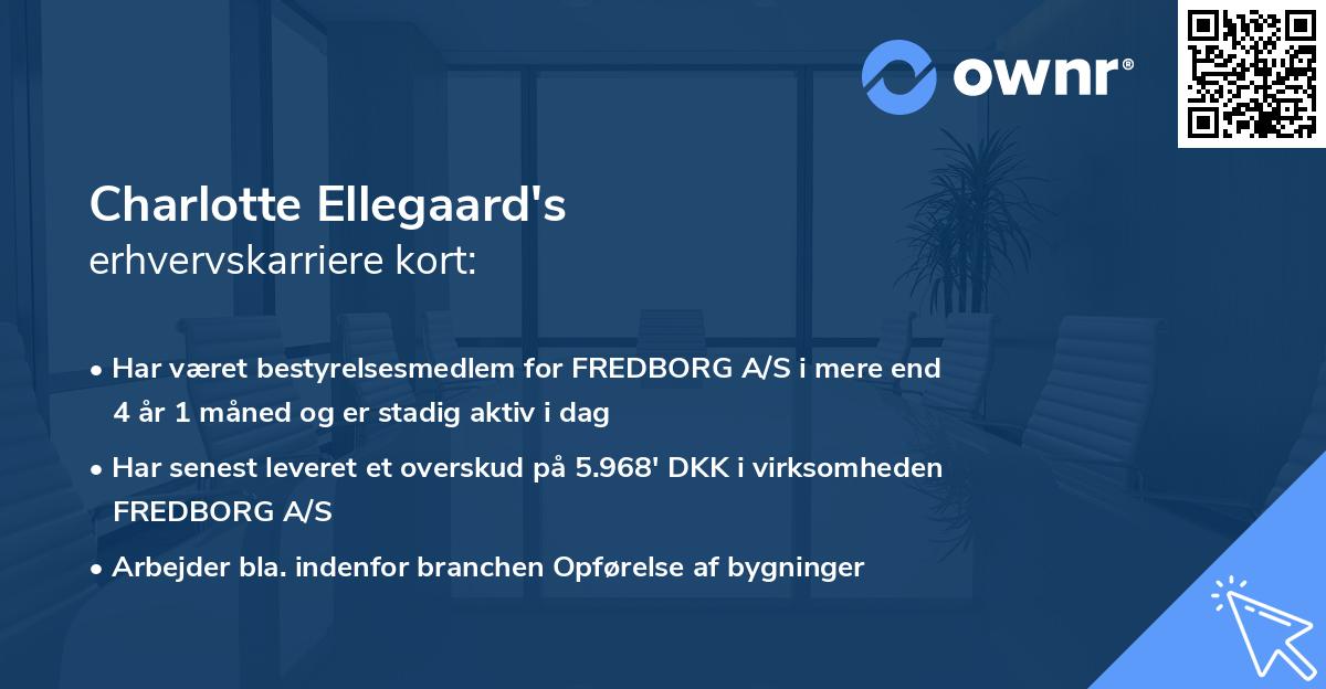 Charlotte Ellegaard's erhvervskarriere kort