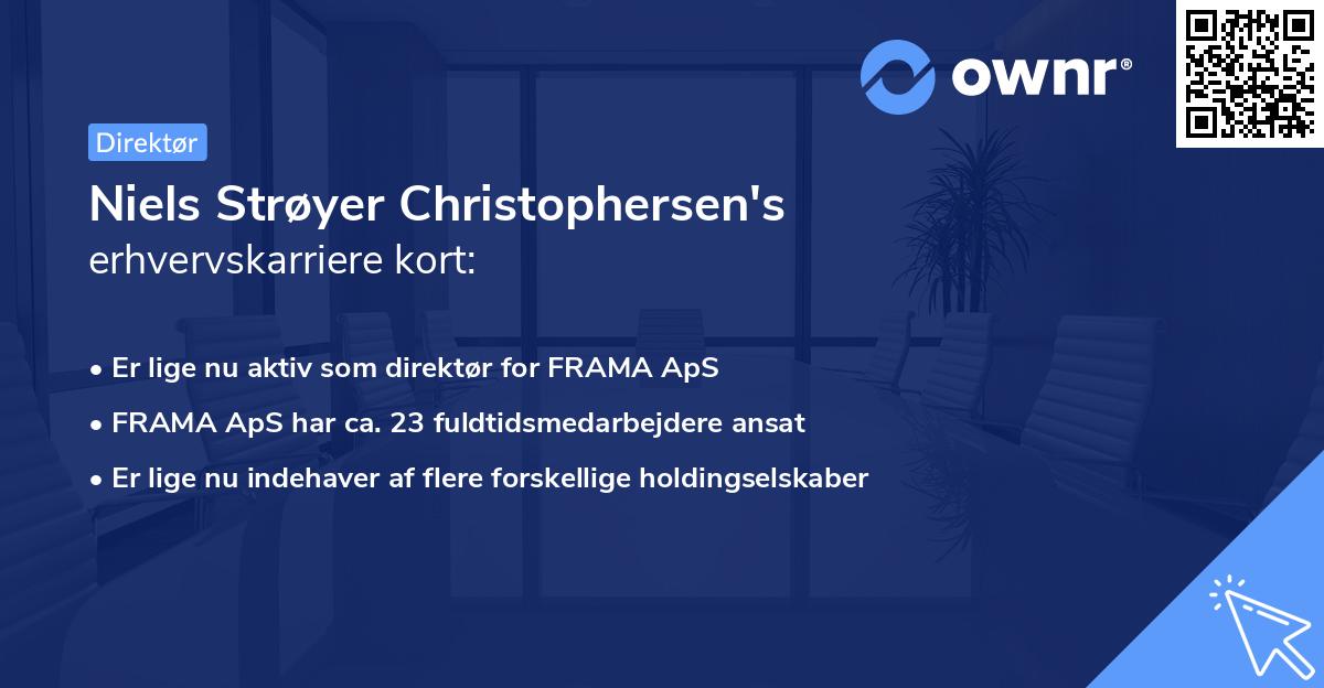 Niels Strøyer Christophersen's erhvervskarriere kort