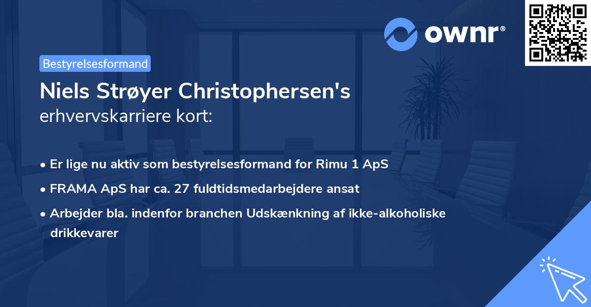 Niels Strøyer Christophersen's erhvervskarriere kort